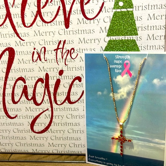 Cross Rhinestone necklace - Picture 3 of 3